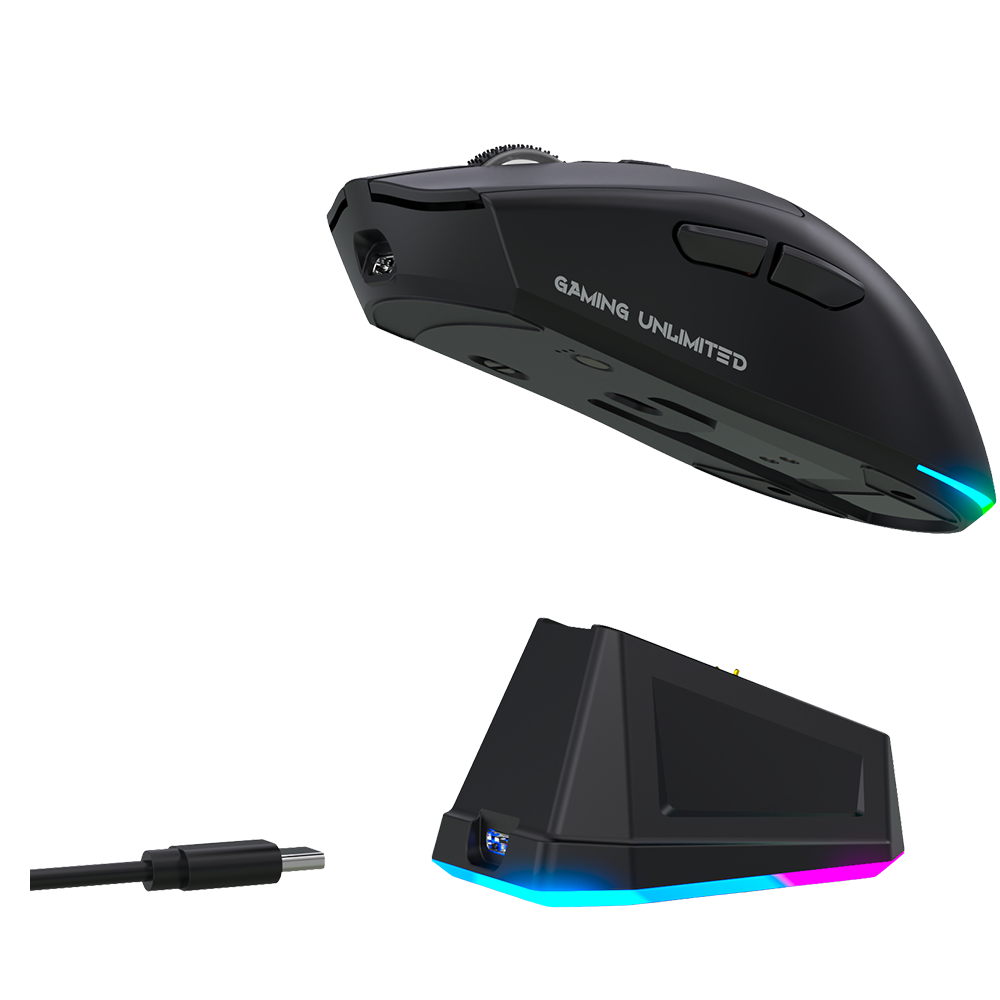 GM810 Pro RGB Wireless Gaming Mouse - Black