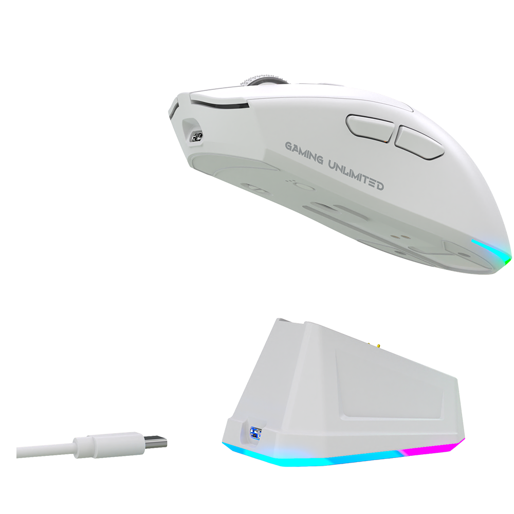 GM810 Pro RGB Wireless Gaming Mouse - White