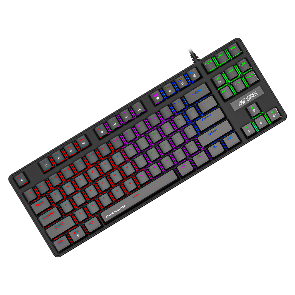 MK1000 TKL Mechanical Keyboard Red Switch - Black