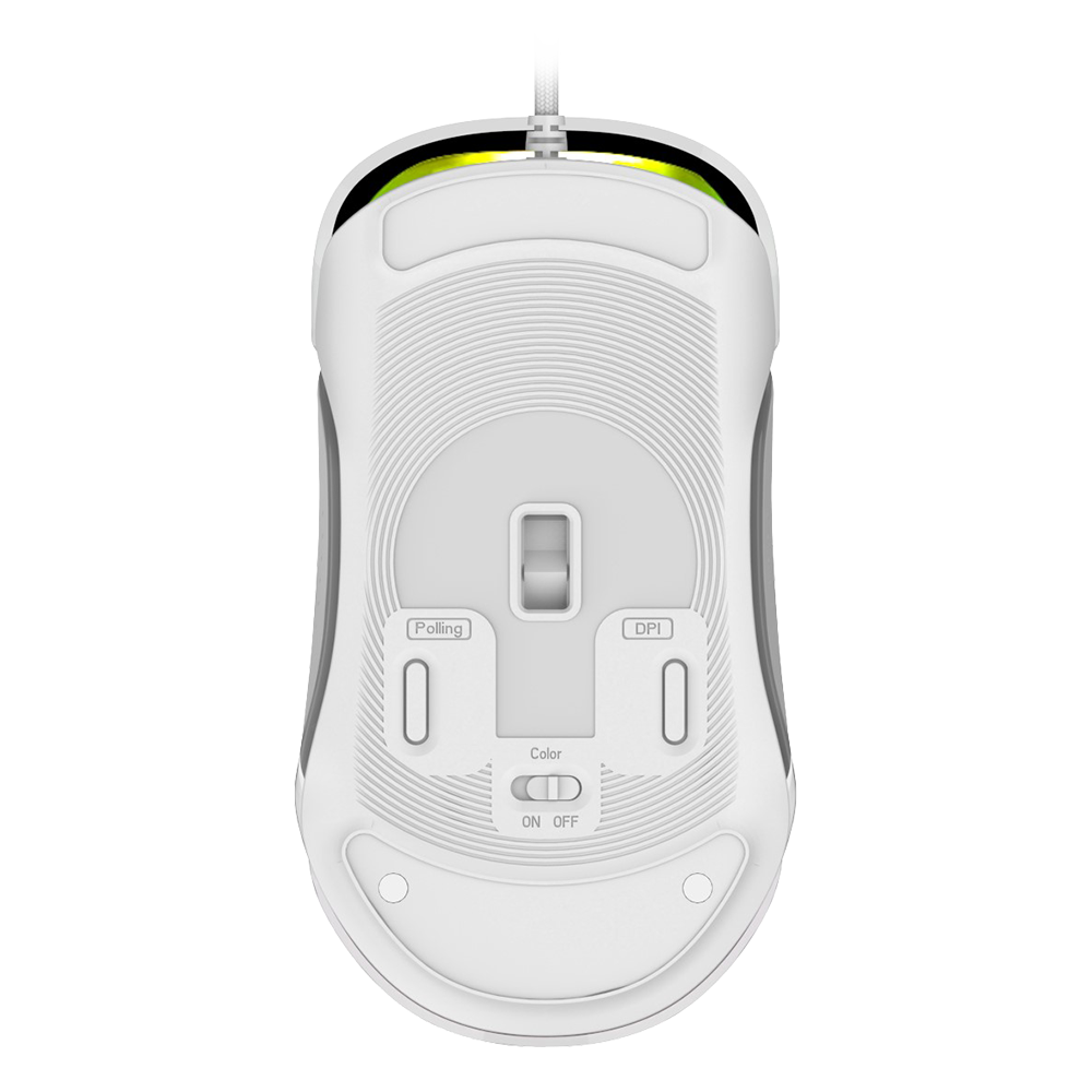 GM610 Crystal Gaming Mouse - White
