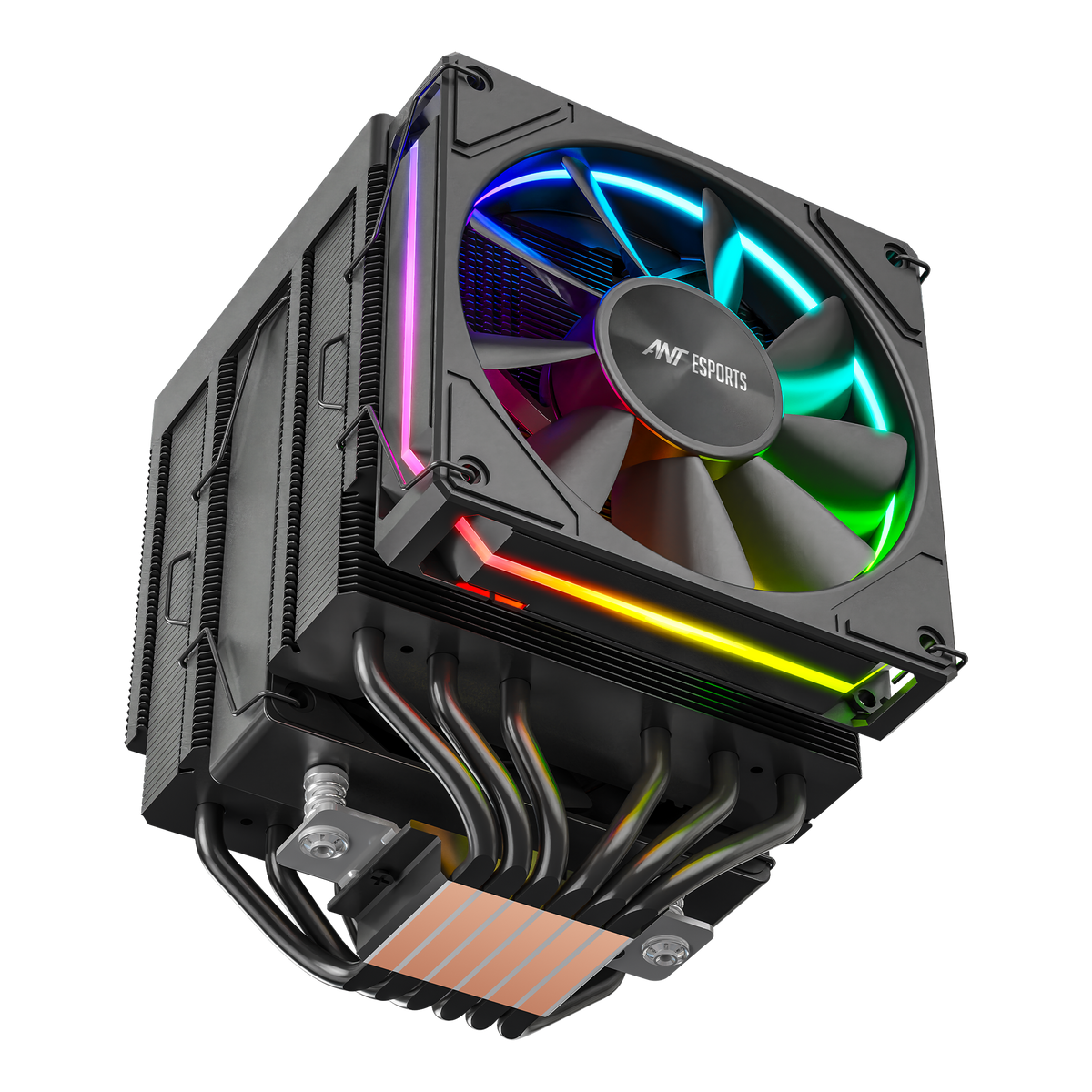 V8 Digital CPU Air Cooler with Temperature Display