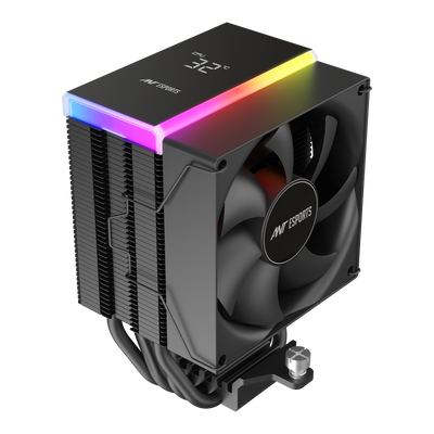 V4 Digital CPU Air Cooler with Temperature Display