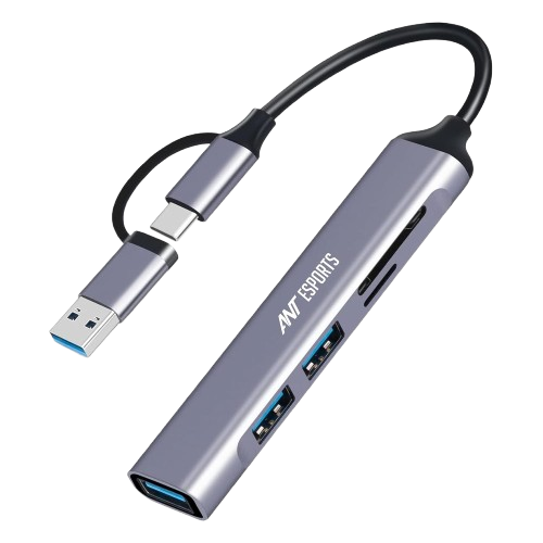 6-in-1 USB-C Hub - Grey