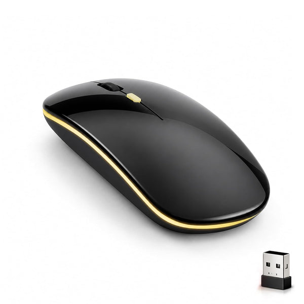 Globe 25 Dual-Mode Wireless Mouse - 30Hr Playtime, Black