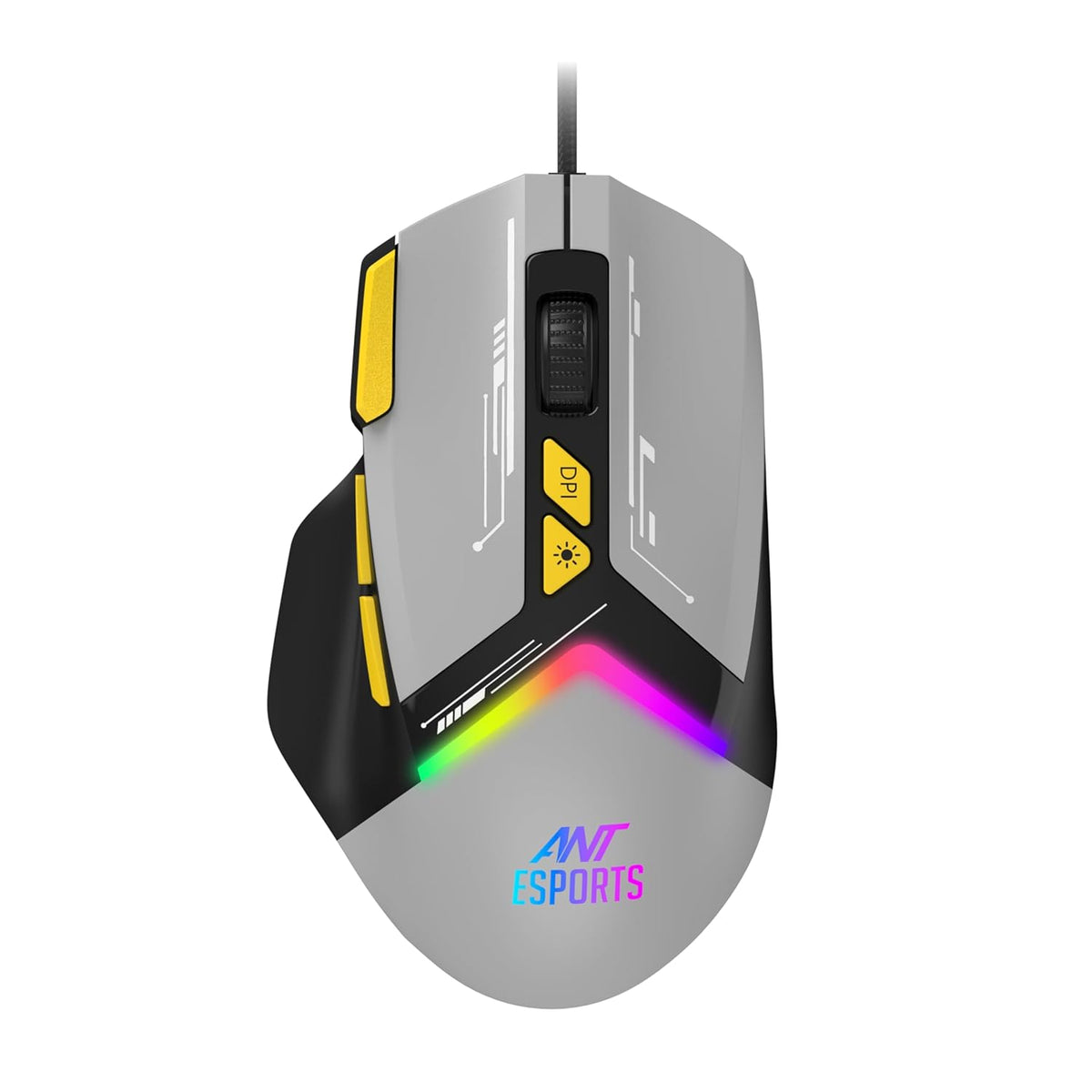 GM333 Gaming Mouse - Black/Grey/Yellow
