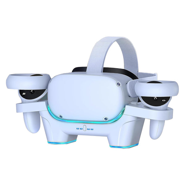 VR Charger Station for Oculus/Meta Quest 3 & 3S - White