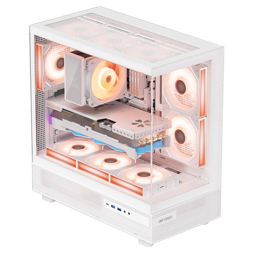 Crystal X6 Gaming Chassis -White