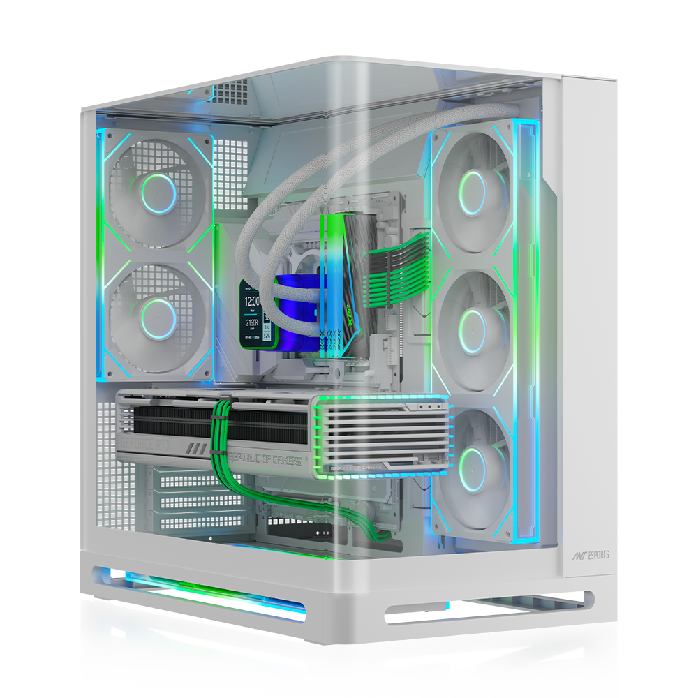 Crystal Arc Pro Gaming Chassis White