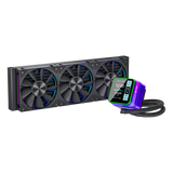 Glacius 360D ARGB Liquid Cooler With LCD Display - Black