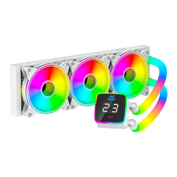 ICEGLOW-360 ARGB  COOLER WITH ARGB TUBE - WHITE