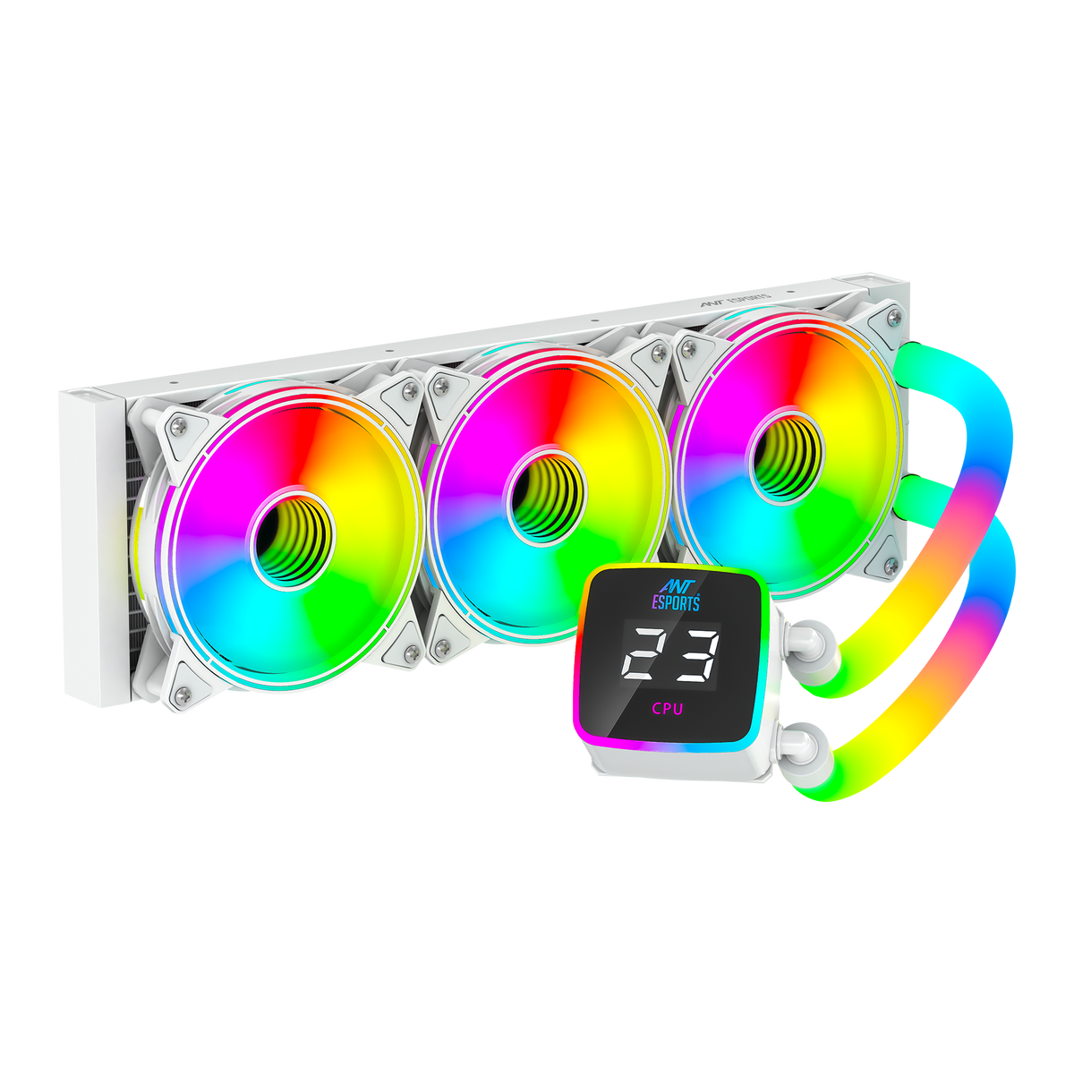 ICEGLOW-360 ARGB  COOLER WITH ARGB TUBE - WHITE