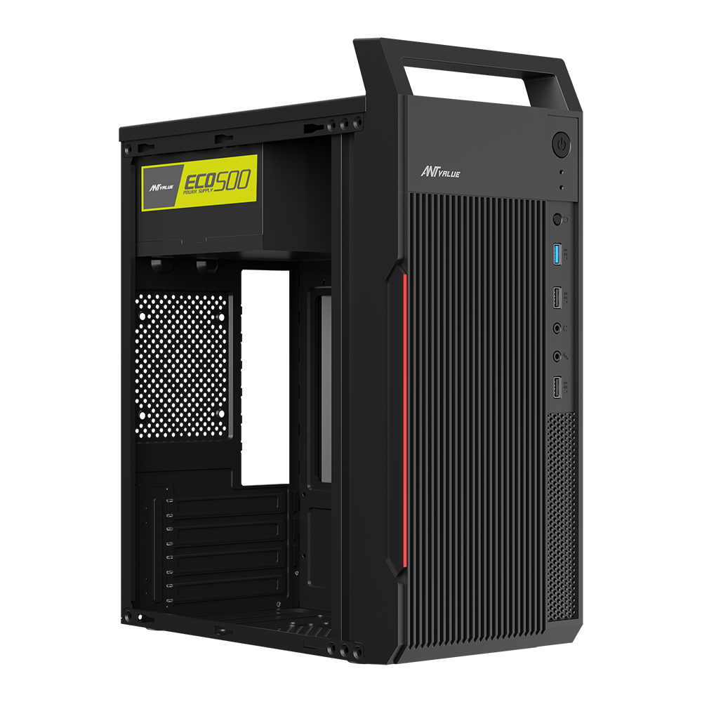 VM5P Office Cabinet With ECO 500 Power Supply - Black
