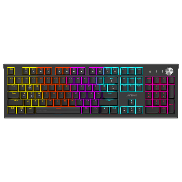 MK1850 Mechanical Blacklit Gaming Keyboard with Red Switches Black
