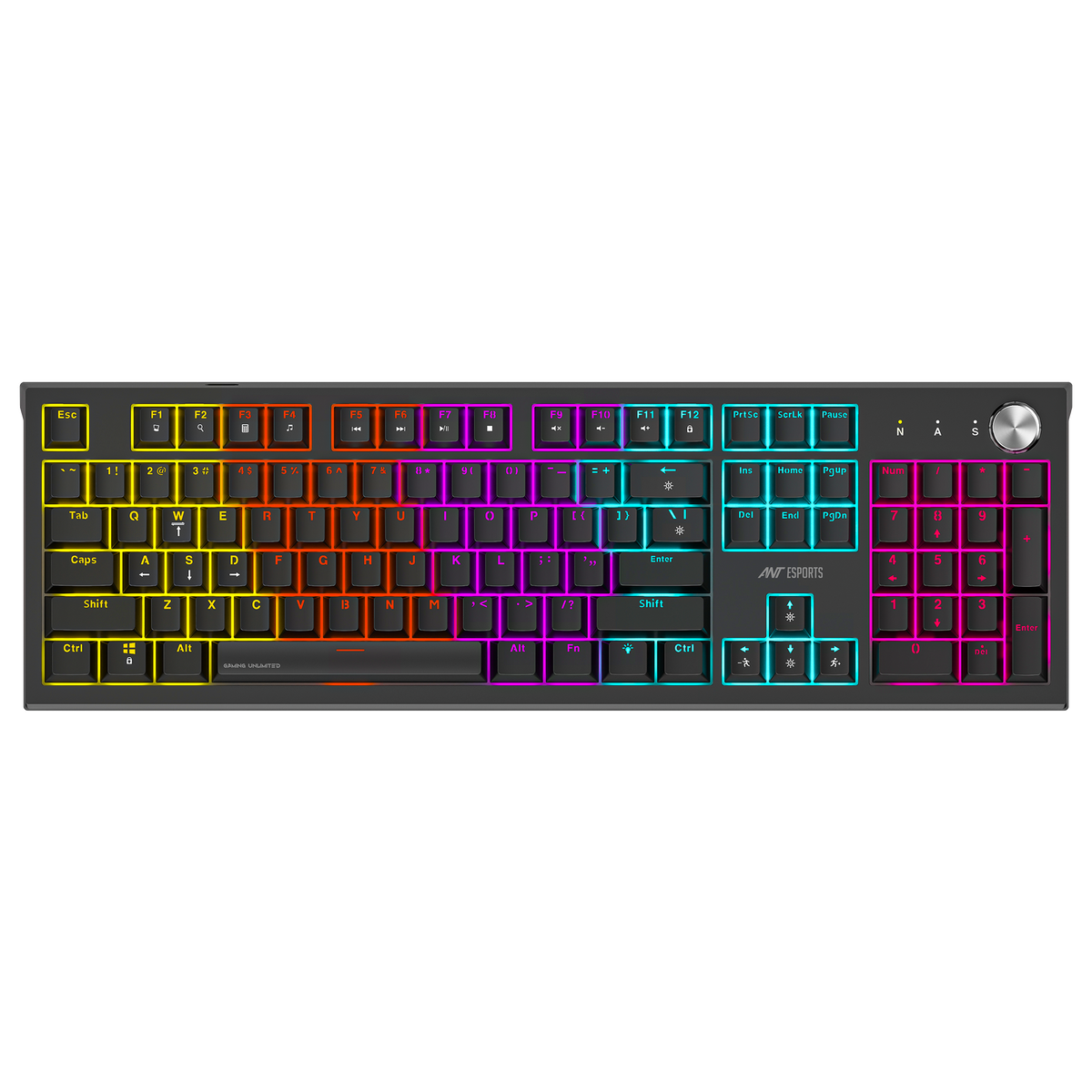 MK1850 Mechanical Blacklit Gaming Keyboard with Red Switches Black