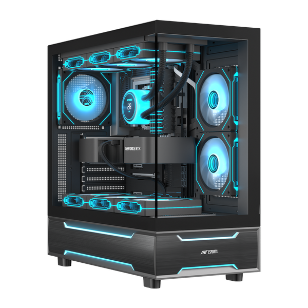 Crystal X6 Pro Gaming Chassis - Black