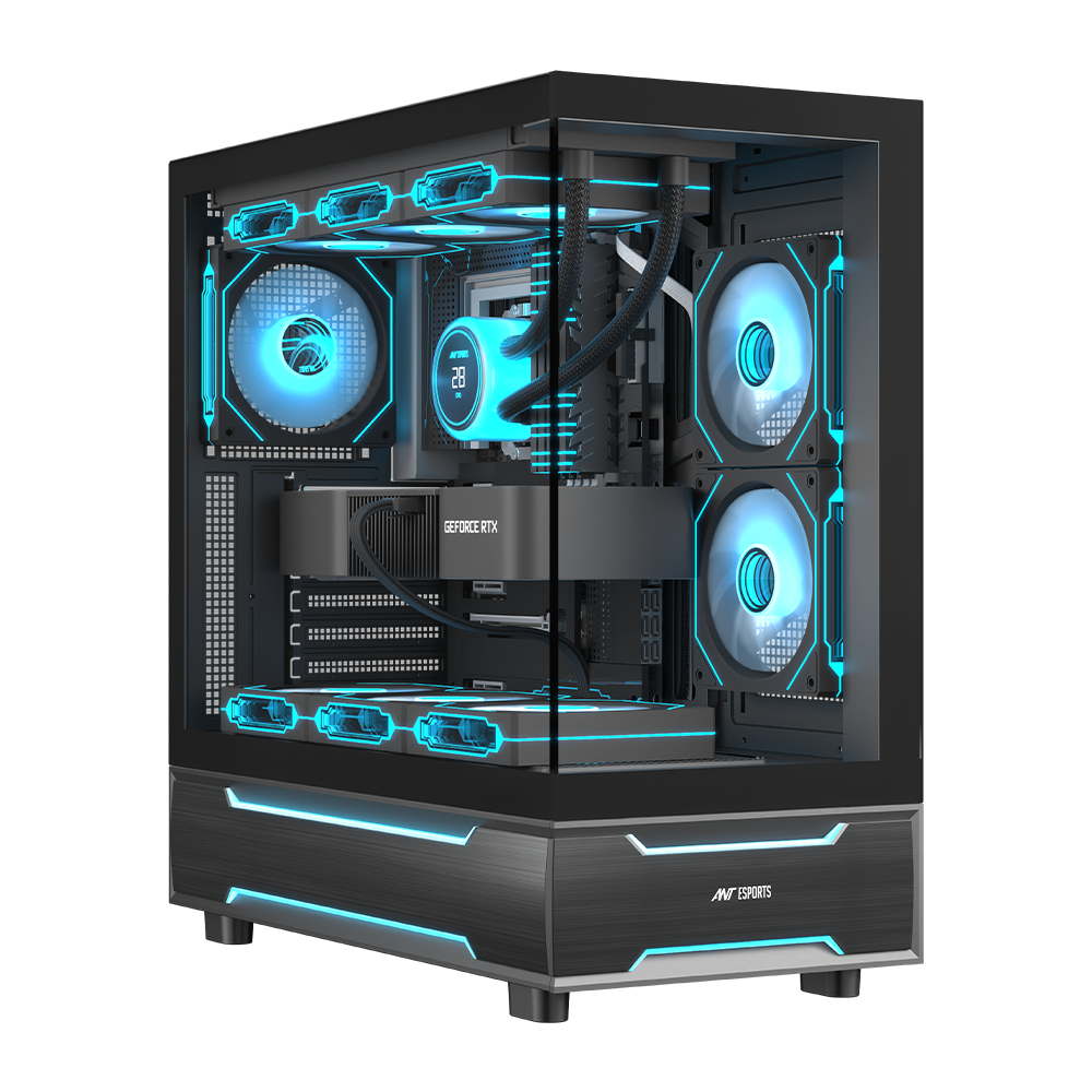 Crystal X6 Pro Gaming Chassis - Black