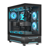 Crystal X6 Pro Gaming Chassis - Black