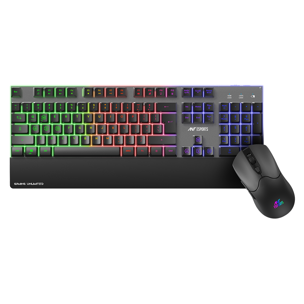KM550 Pro Wireless Gaming Keyboard & Mouse combo - Black