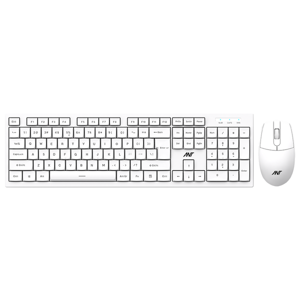 Matrix 15 Wired Combo Keyboard & Mouse - White
