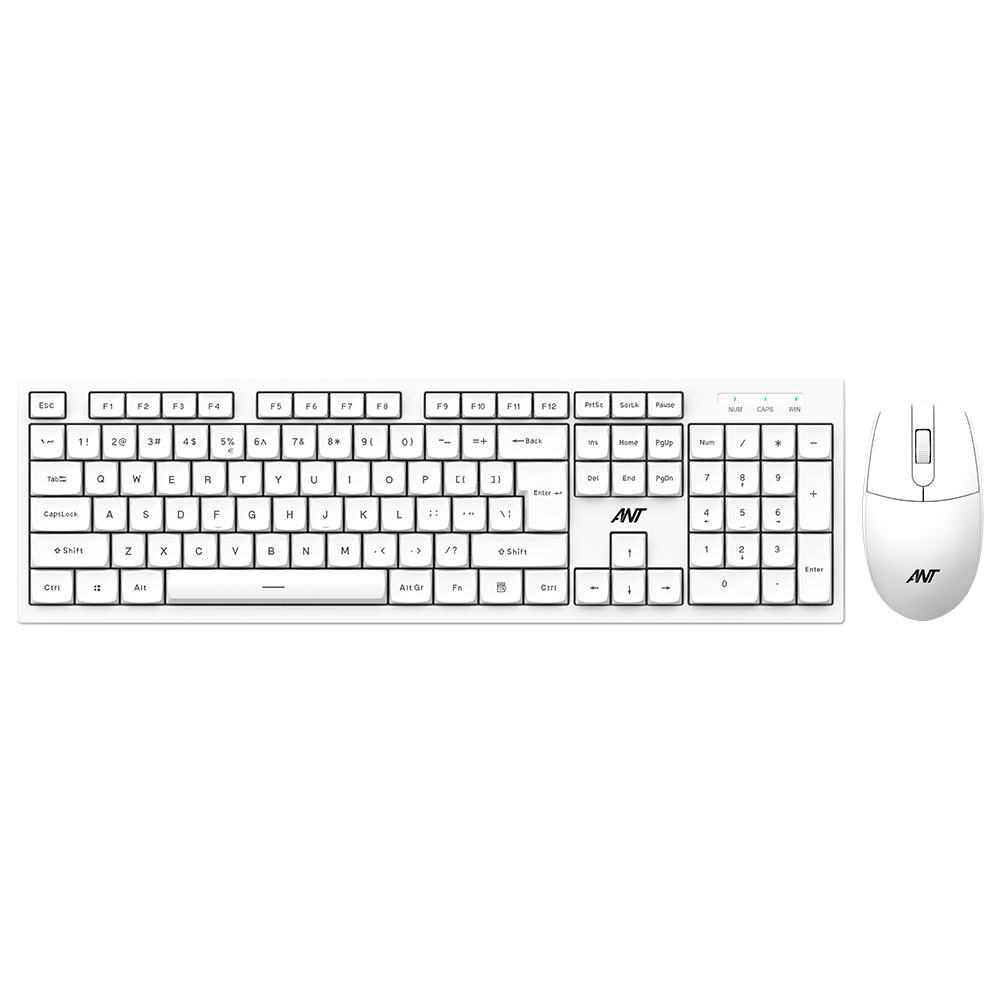 Matrix 15 Wired Combo Keyboard & Mouse - White