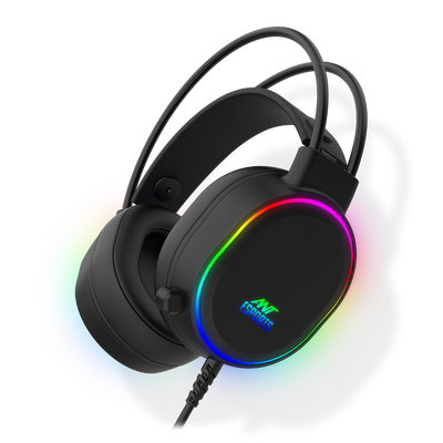 H1000 Wired RGB Black Headphone