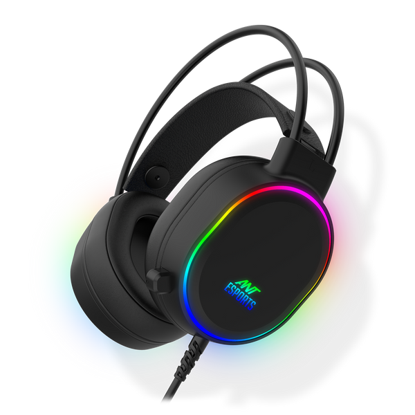 H1000 Wired RGB Black Headphone