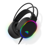 H1000 Wired RGB Black Headphone