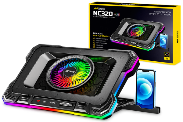 NC320 RGB Gaming Laptop Cooling Pad