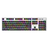 MK4400 Pro 3 in 1 Wireless RGB Mechanical Keyboard full Size Brown Switch - Black