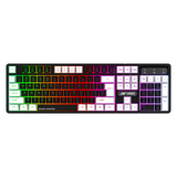 MK1450 RGB Membrane Wired Blacklit Gaming Keyboard - Black