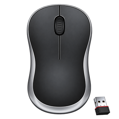 Value FKAPU03 Wireless Mouse - Black/Silver