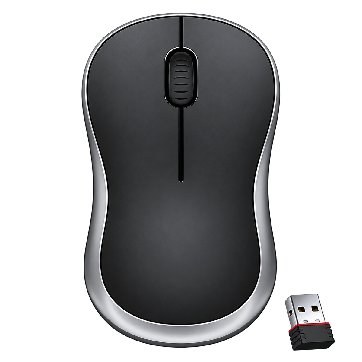 Value FKAPU03 Wireless Mouse - Black/Silver