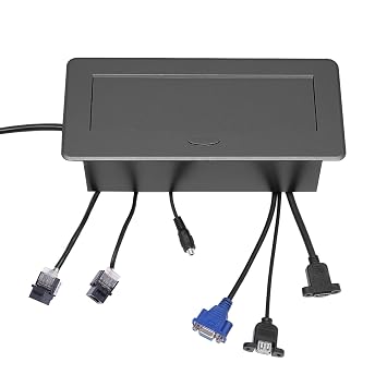 Desktop Pop-Up Socket - Black