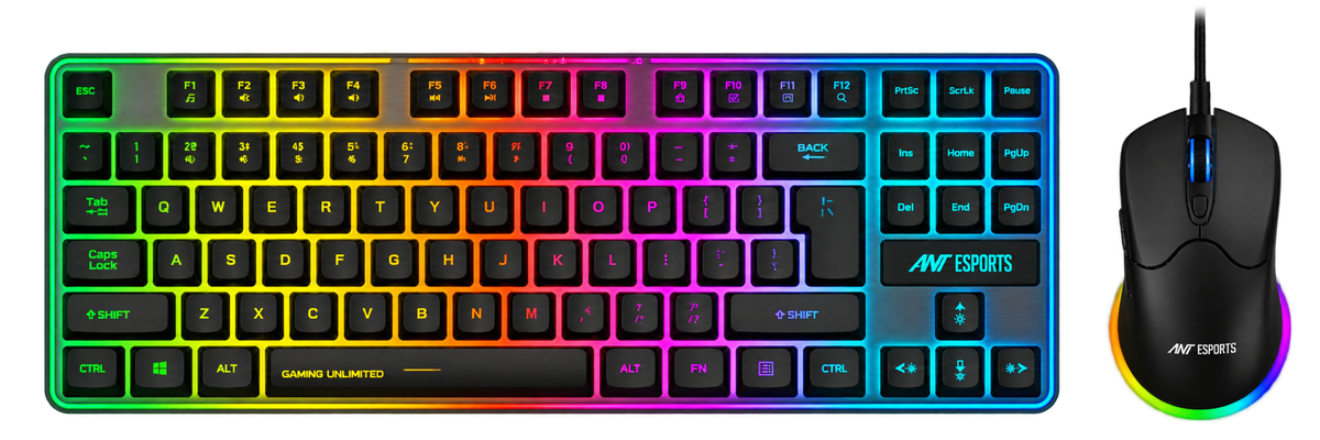 KM730 Pro Wireless TKL Keyboard & Mouse Combo - Black