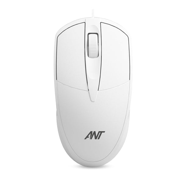 Globe 10 Wired Optical Mouse - White