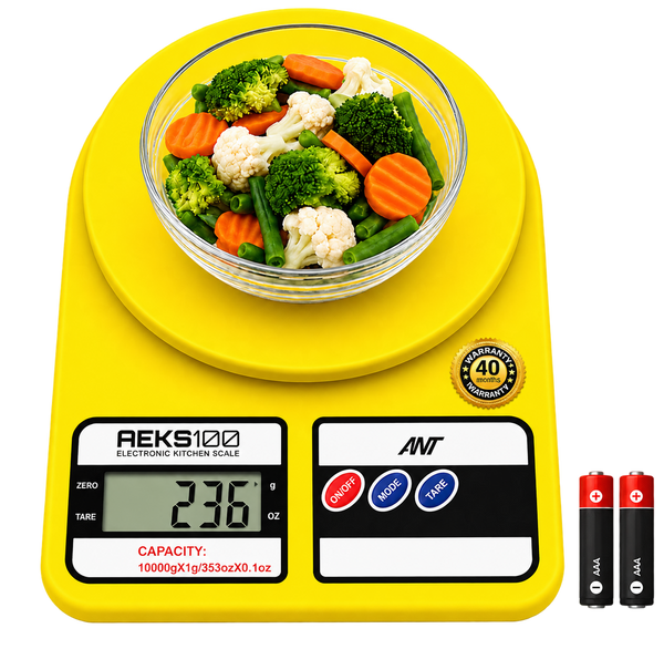 AEKS100 Electronic Kitchen Scale - Yellow