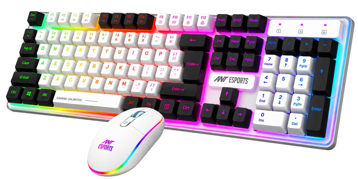 KM1610 LED Gaming Keyboard & Mouse Combo
