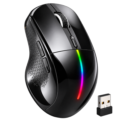 Globe 50 Dual-Mode Wireless Mouse - 3200 DPI, Black