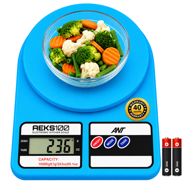 AEKS100 Electronic Kitchen Scale - Blue