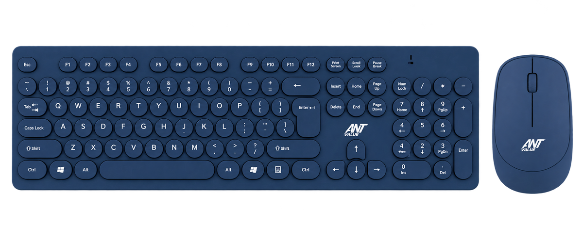 Value FKBRI05 Wireless Keyboard & Mouse Combo  - Blue