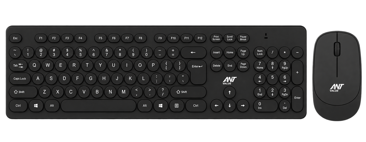 Value FKBRI05 Wireless Keyboard & Mouse Combo - Black