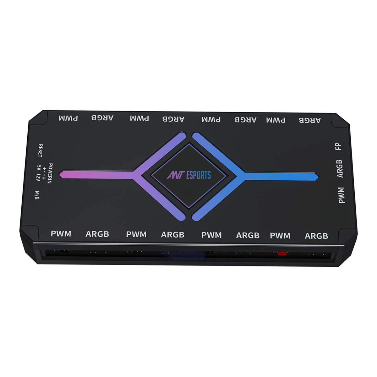 AFH90 FAN 2 IN 1 ARGB PWM FAN HUB - BLACK