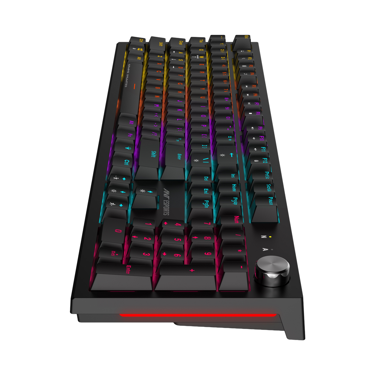 MK1850 Mechanical Blacklit Gaming Keyboard with Blue Switches Black