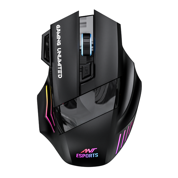 GM105 pro Wireless Gaming Mouse - Black white