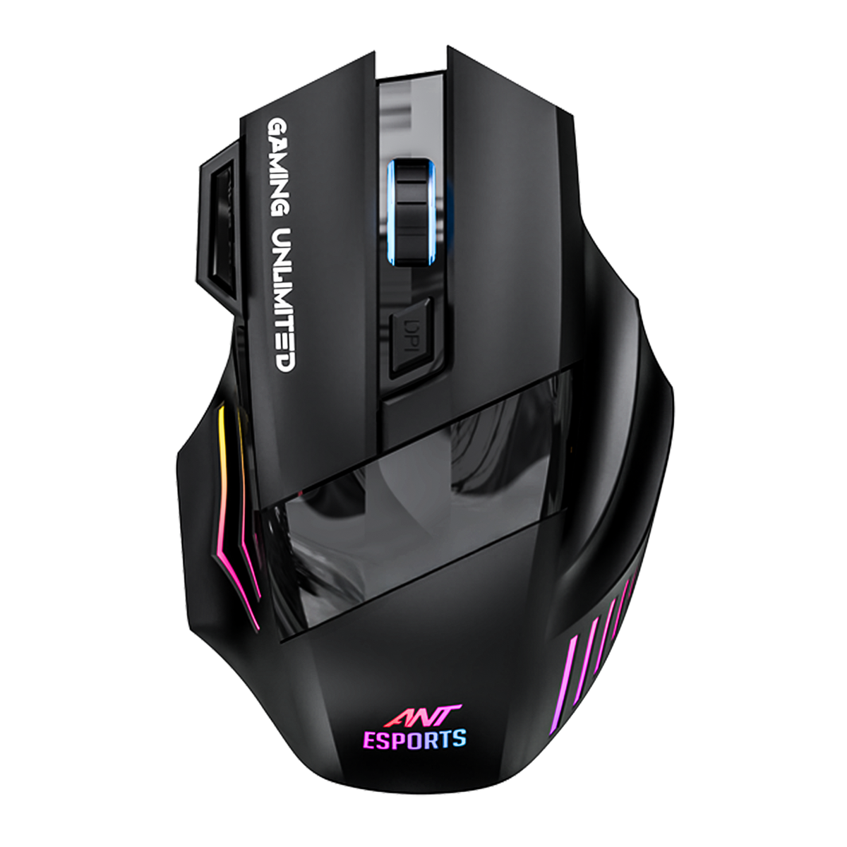 GM105 pro Wireless Gaming Mouse - Black white