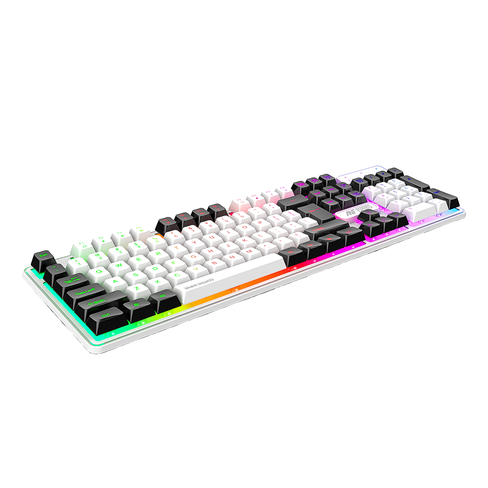 KM545 Wired Gaming Keyboard and Gaming Mouse Combo White