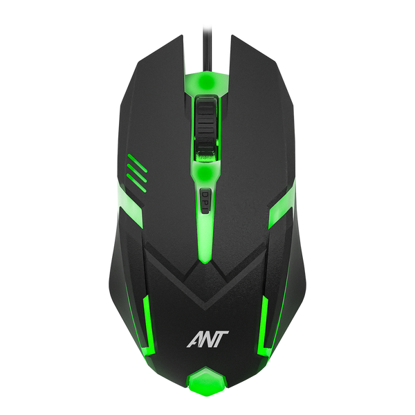 GM46 Wired Optical Gaming Mouse - Black