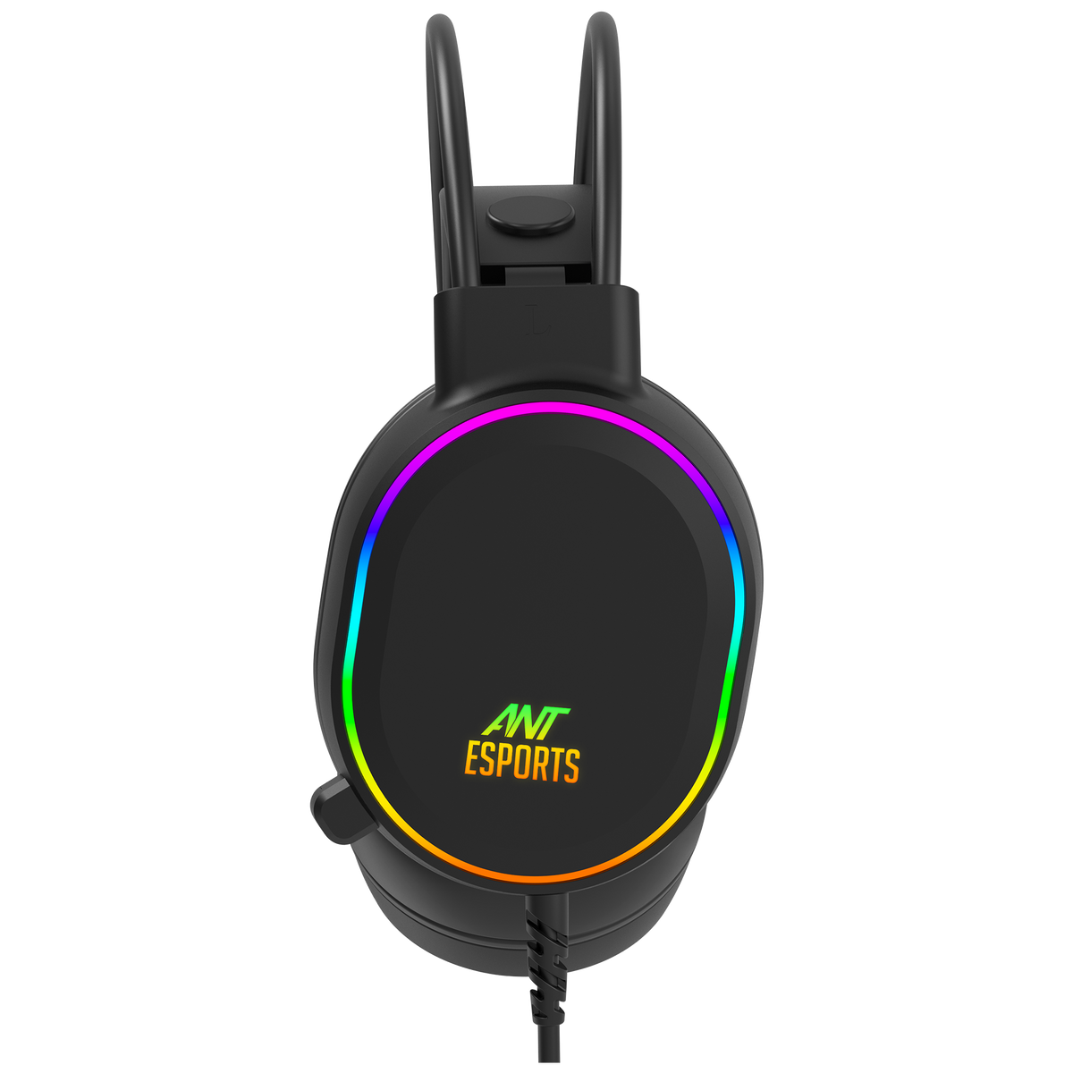 H1000 Wired RGB Black Headphone
