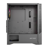 ICE-270G 6F ARGB Gaming Chassis with Glass Front Panel & 6 Fan - Black