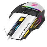 Strike10 Wired Optical Gaming Moue - White